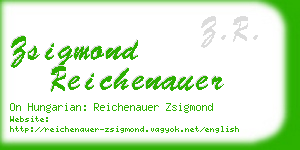 zsigmond reichenauer business card